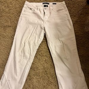 White crop jeans!